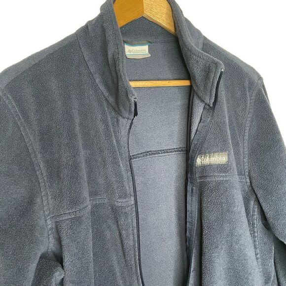 Columbia Navy Fleece Zip Up Jacket - Picture 5 of 8